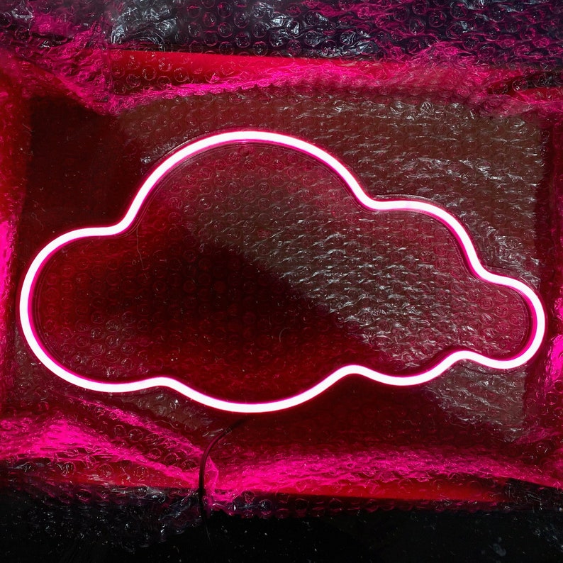 Cloud LED Neon Sign Nursery Lighting Baby Kids Room Decor Etsy