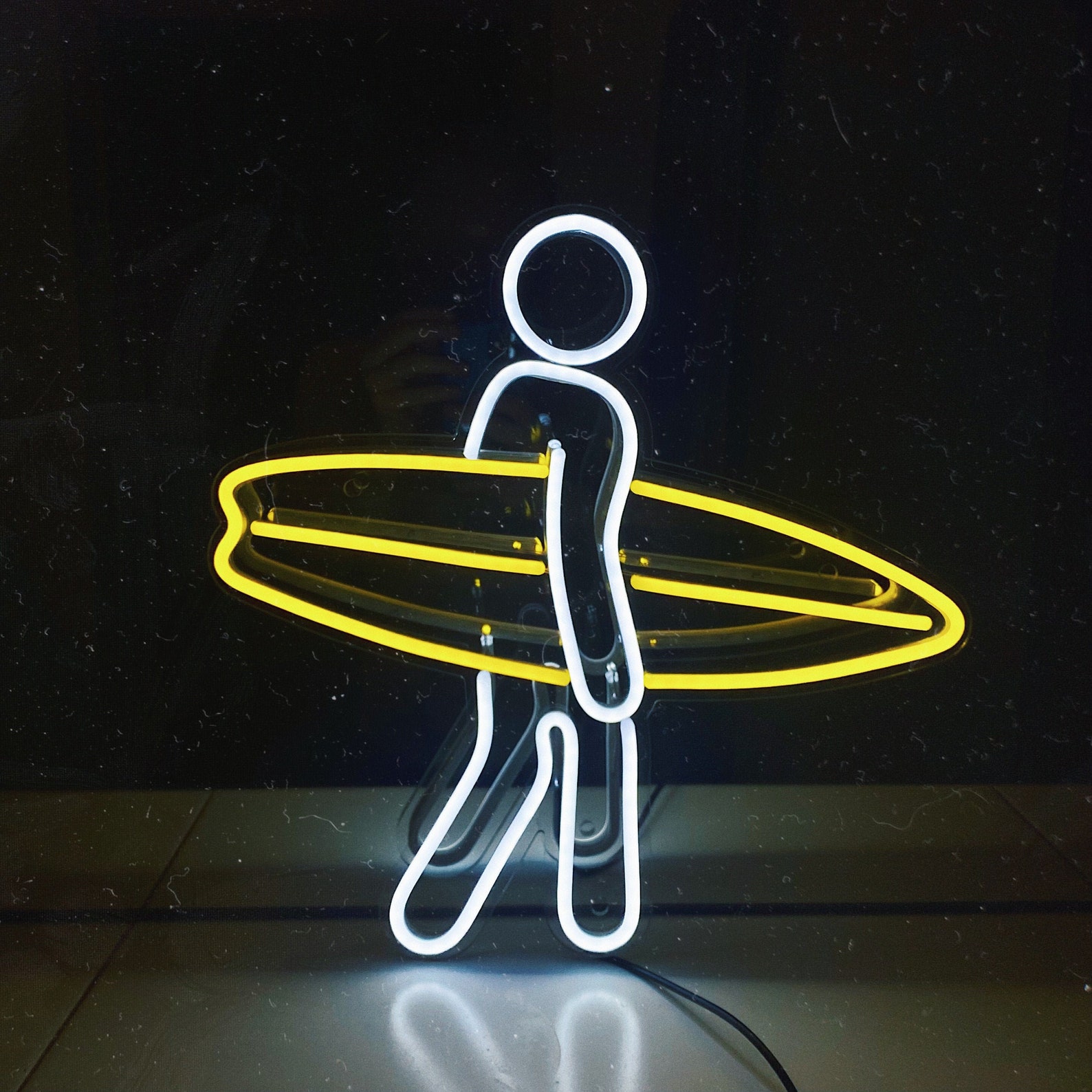 Surf Man LED Neon Sign Gift for Surfer Sea and Ocean Beach Etsy