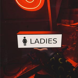 Ladies WC Light | Ladies Restroom Sign | Navigation Wall Decor for ...