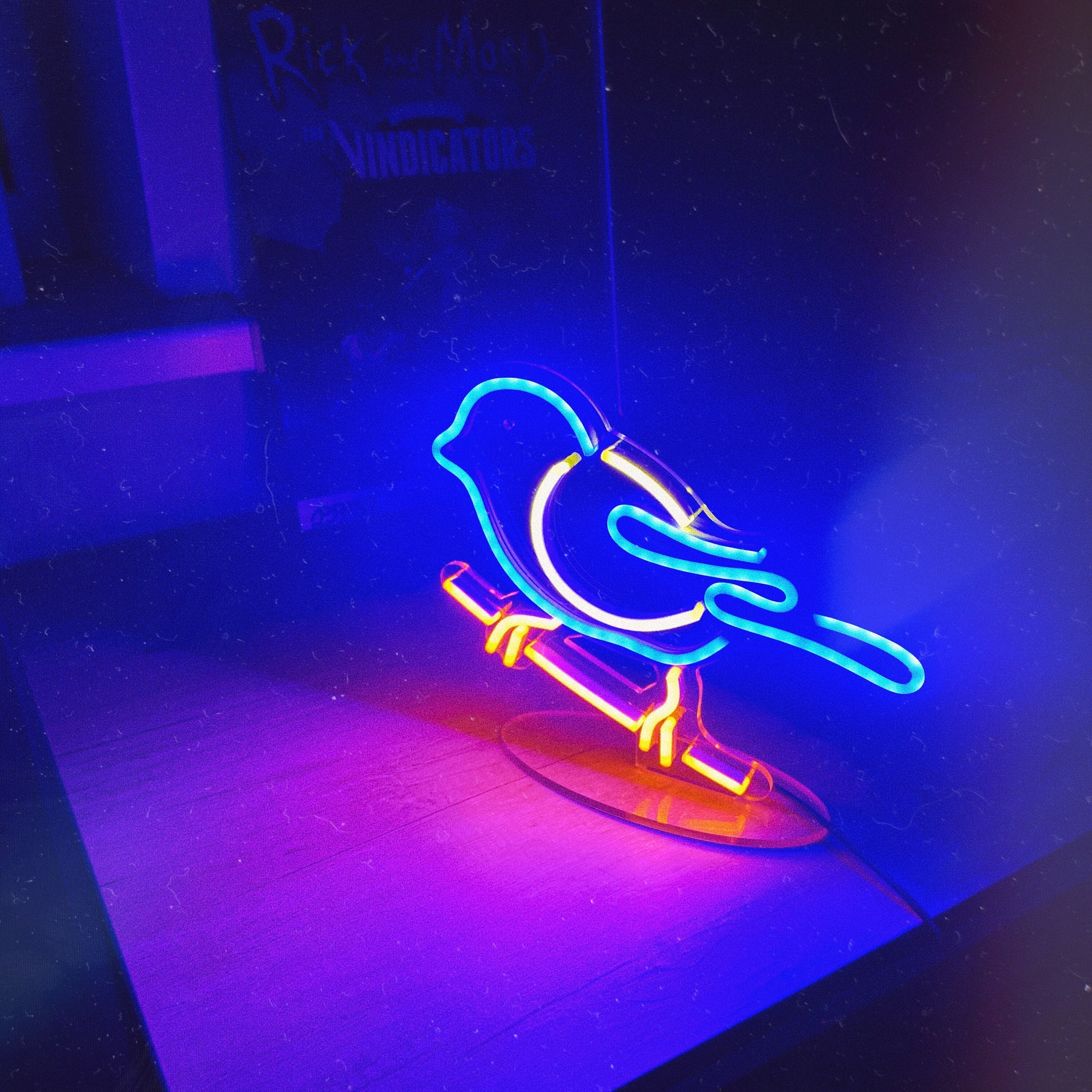 Nice Tit Bird LED Neon Sign Chickadees Bird Wall Decor - Etsy Hong Kong
