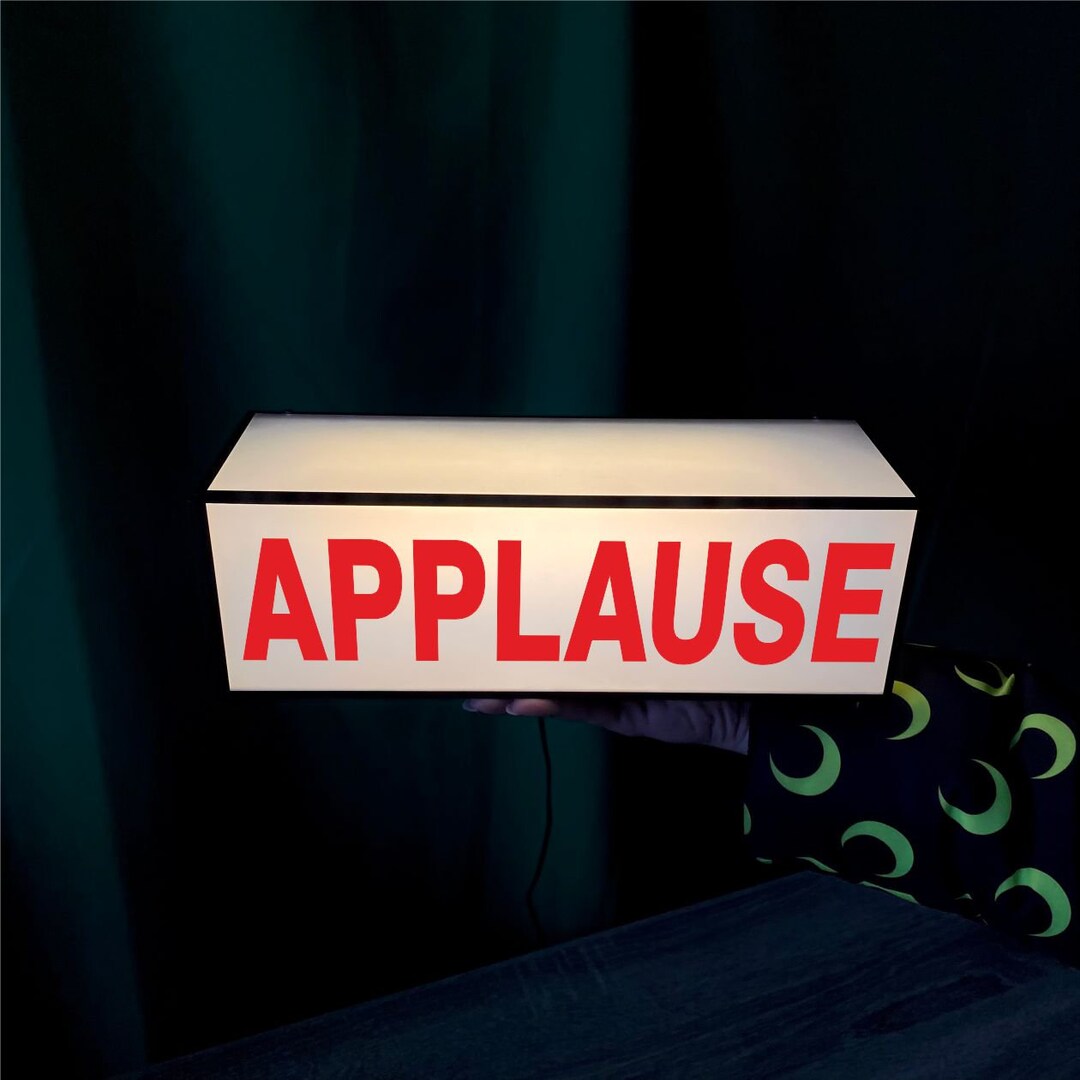 Applause Sign Table Light Box Table Decor Illuminated Applause Sign ...
