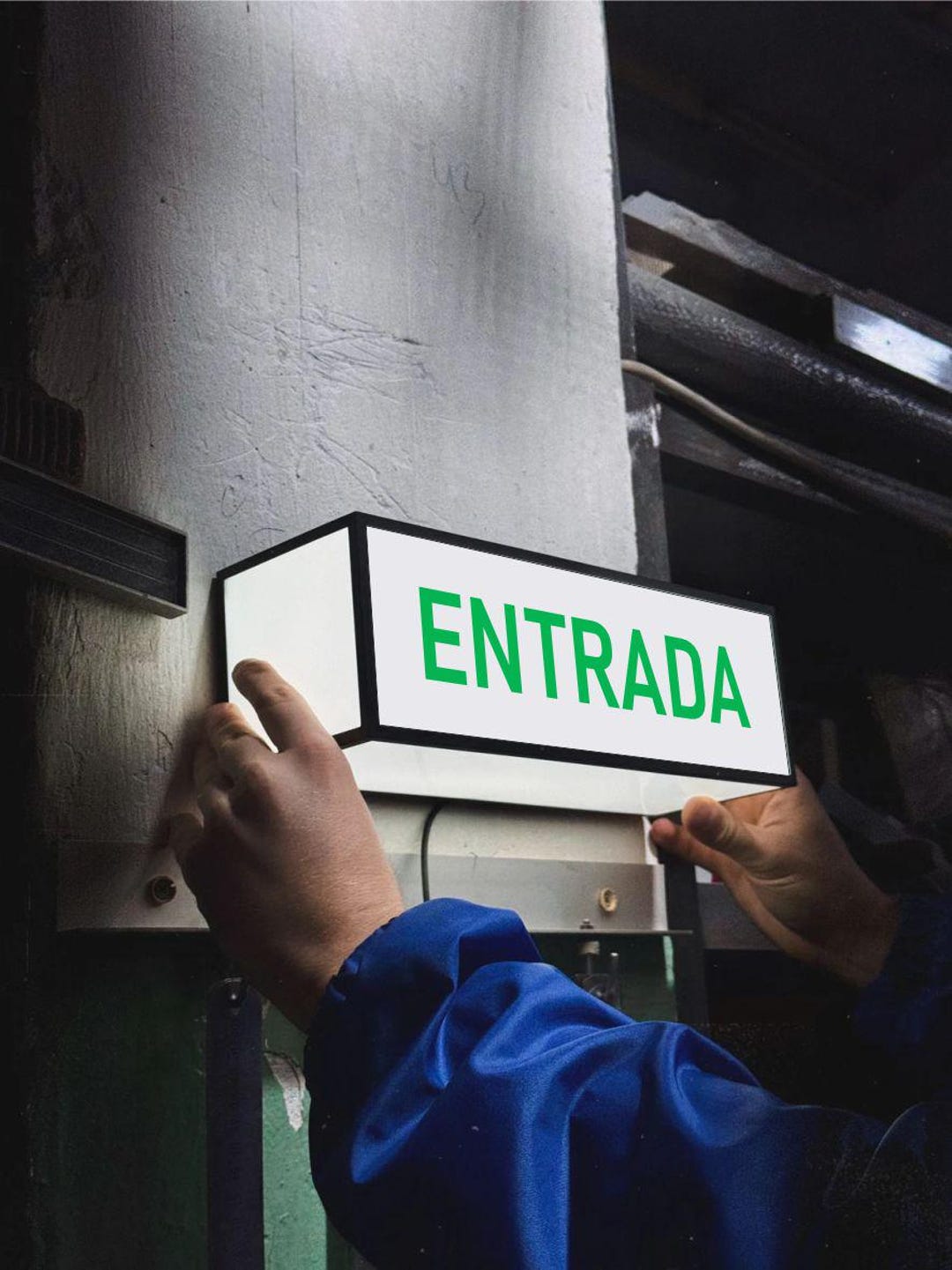 Entrada Light Box Sign - Led Entrance Sign - Etsy