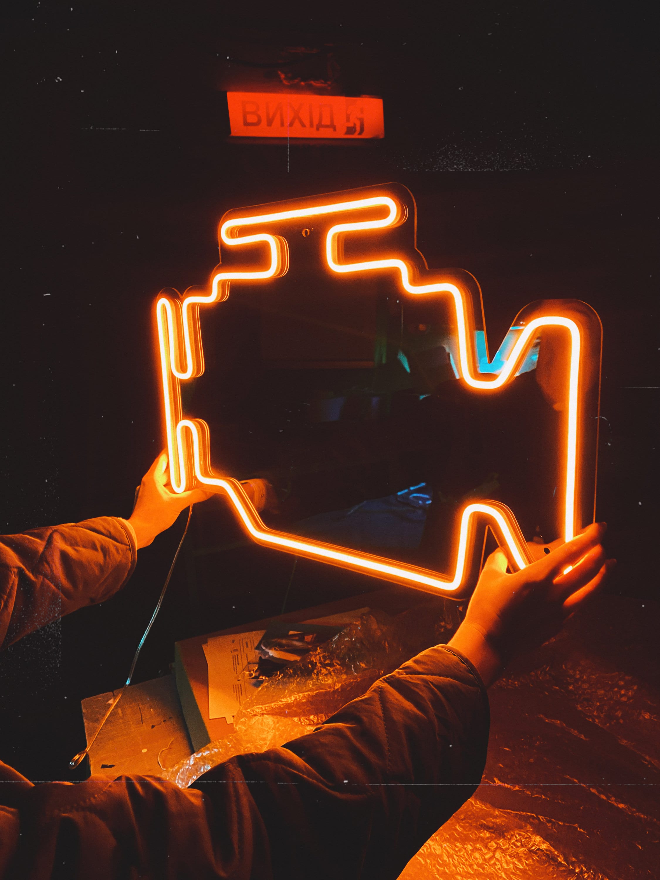 チェックエンジン LED ネオンサイン | お父さん、整備士、車好きの方へ