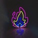 Fire LED Neon Sign Flame Neon Wall Art Aesthetic Room Decor Wall ...