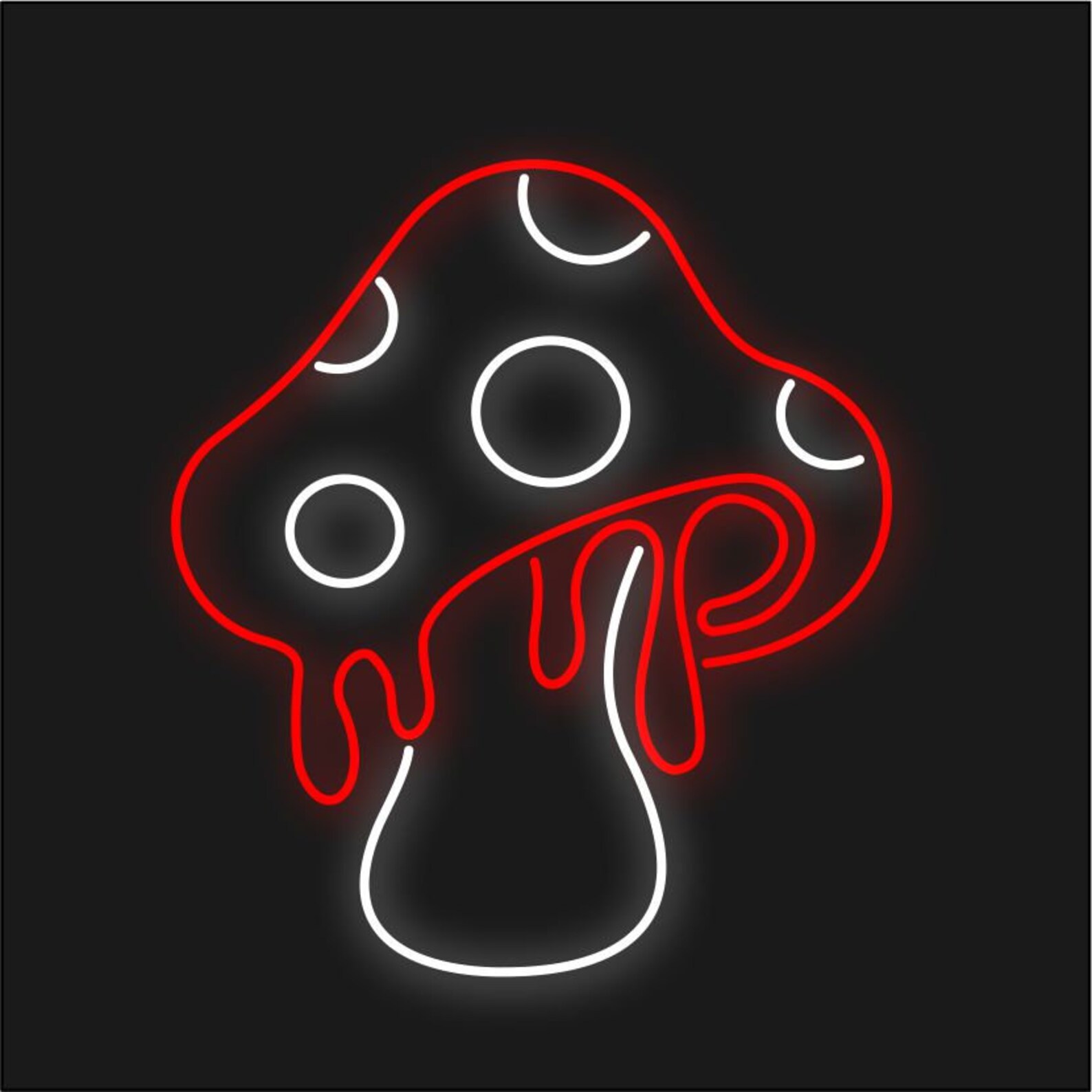 Mushroom LED Neon Sign Mushroom Wall Hanging Choose your Etsy