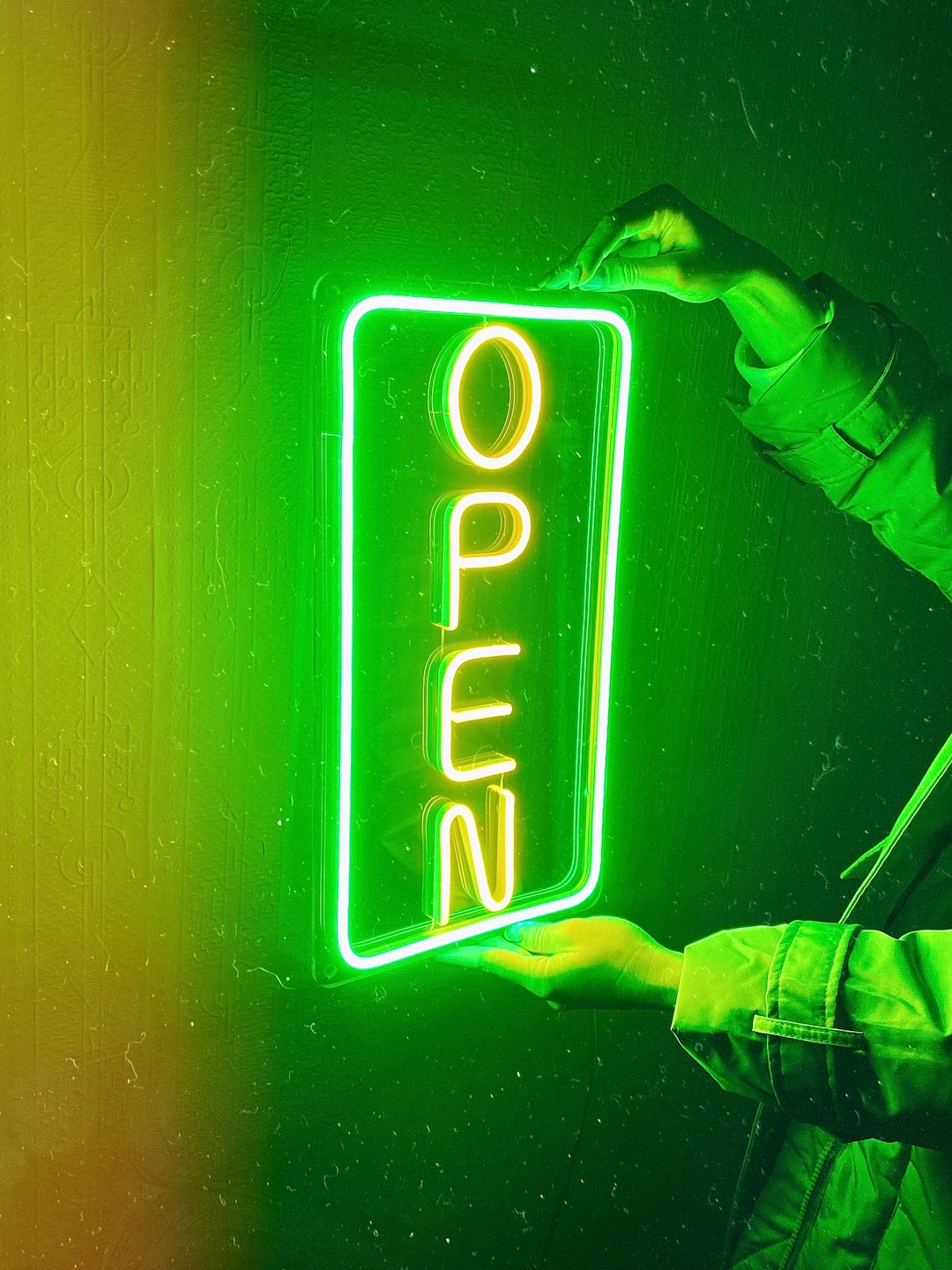 Open LED Neon Sign | Navigation Sign for Shop | Direction Light for ...