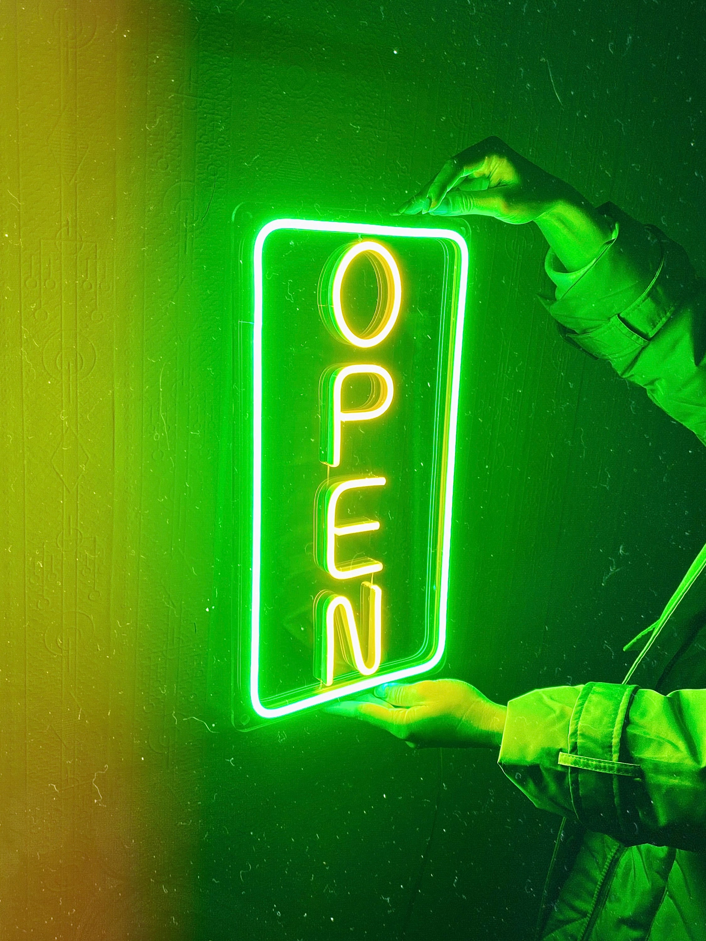 Open LED Neon Sign | Navigation Sign for Shop | Direction Light for ...