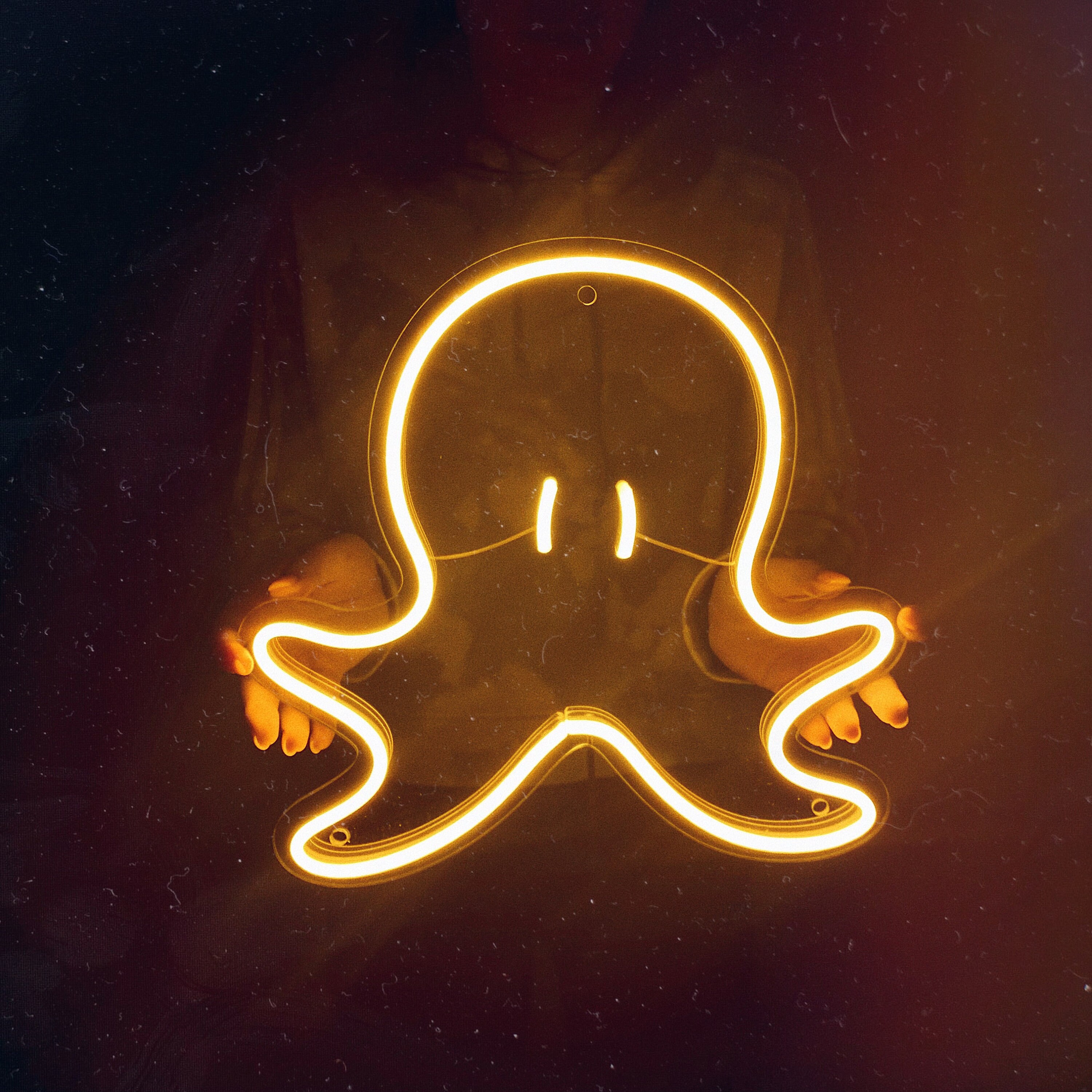 Octopus led neon sign Squid night light Neon octopus art | Etsy