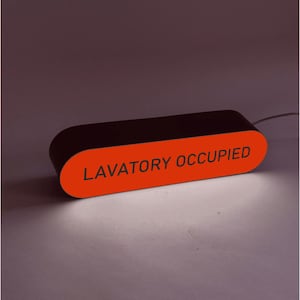 Lampada da bagno occupata / Arte da viaggio per la casa / Piccola lampada da tavolo / Decorazione artistica da parete - Elegante scatola luminosa da tavolo per la decorazione della tavola della casa