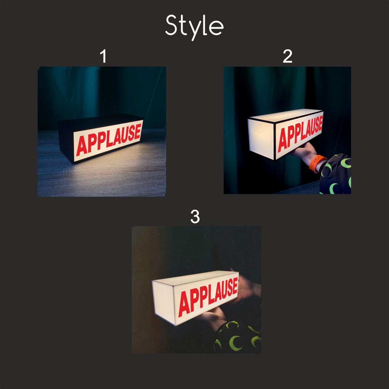 Applause Sign | Table and Wall Light Box | Table Decor | Illuminated ...