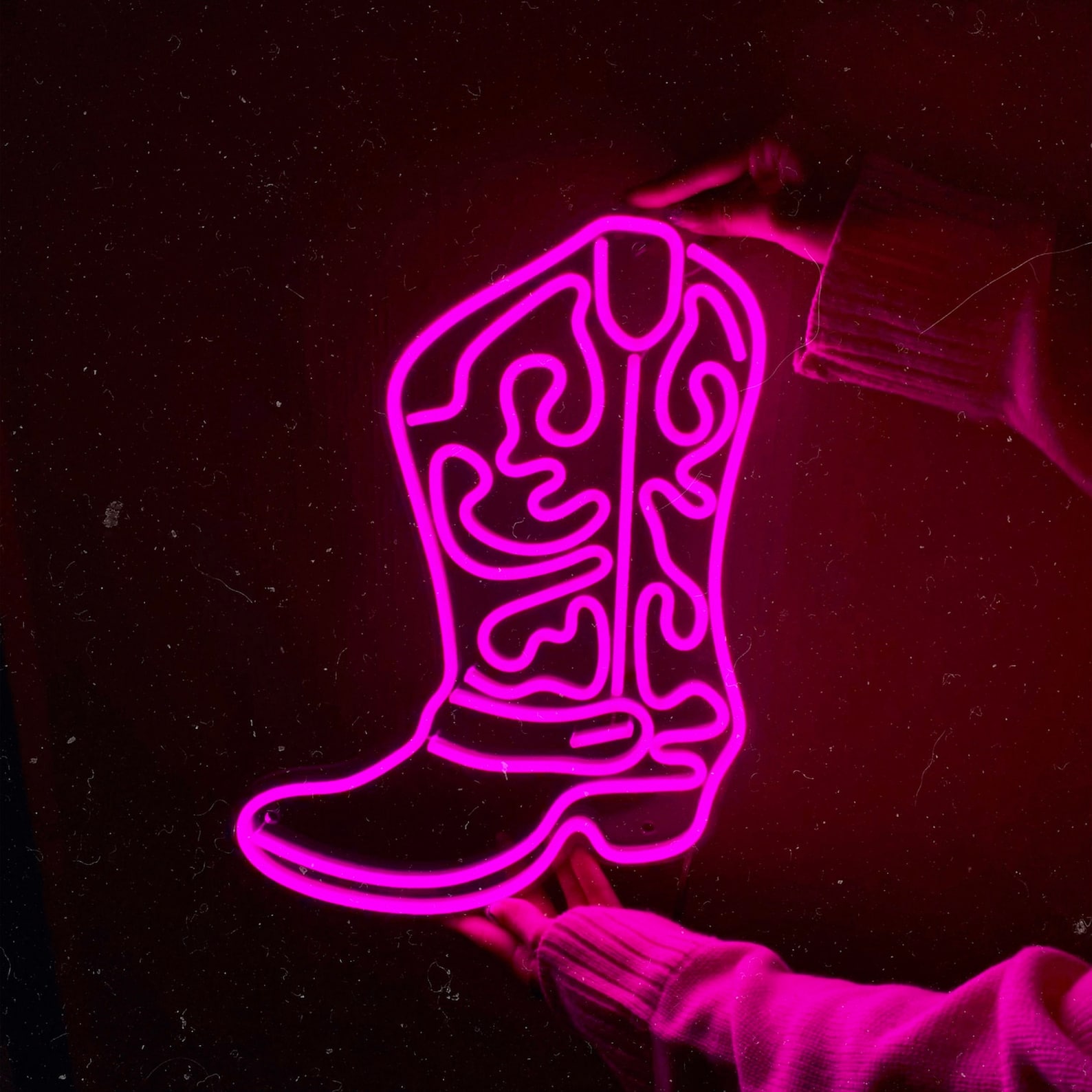 Cowboy Boot LED Neon Sign Cowgirl Boots Wall Art Customize - Etsy