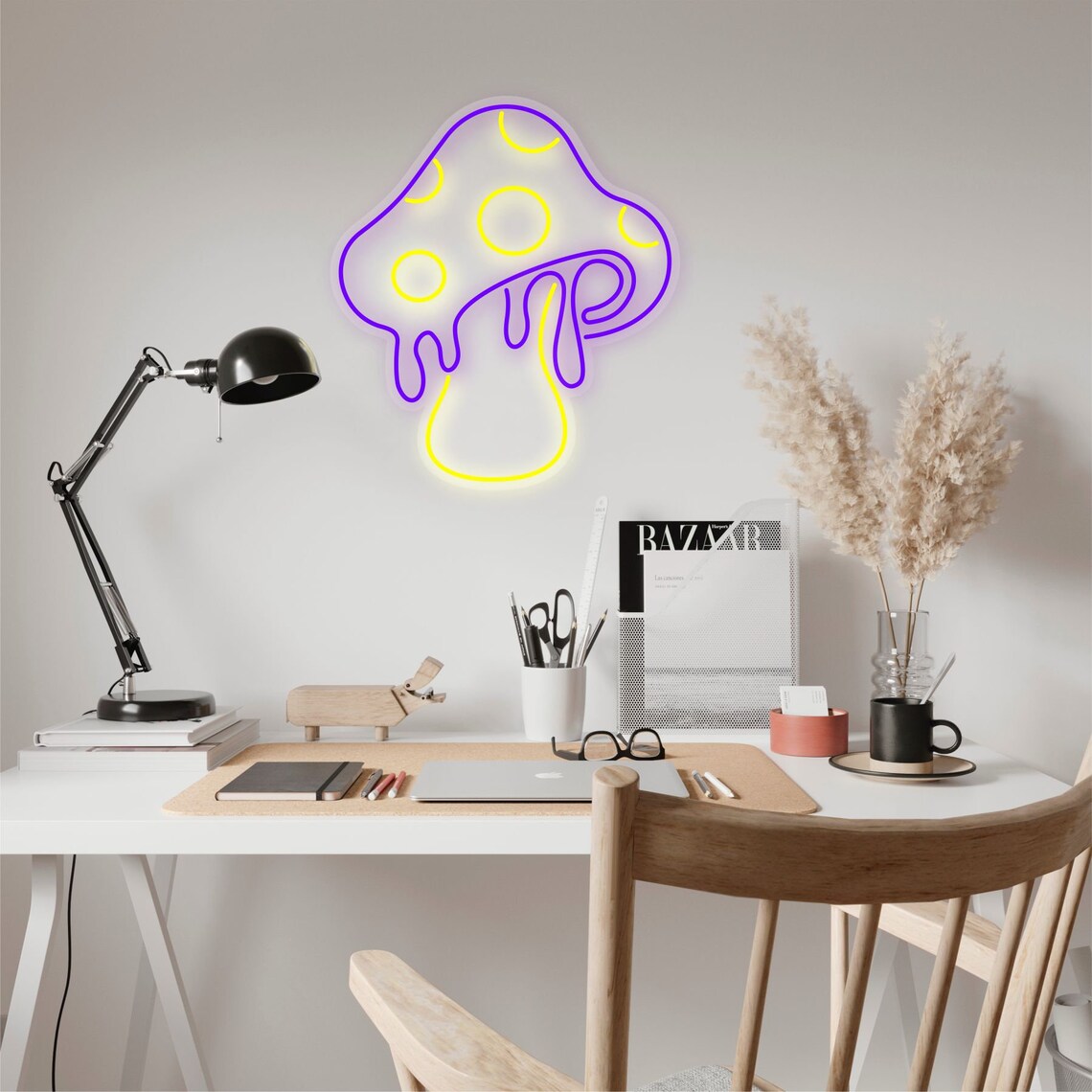 Mushroom LED Neon Sign Mushroom Wall Hanging Choose your | Etsy