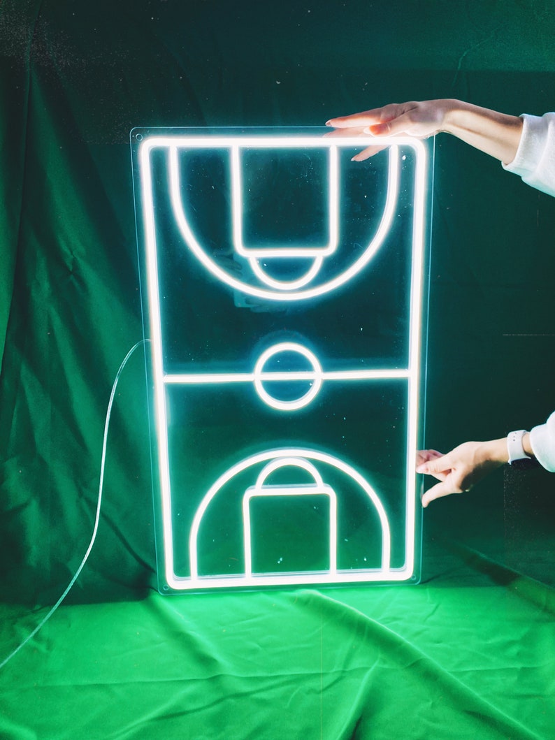 Led Basketball. Sign Basketball Field LED Neon Sign | Sports Wall Art, Decor for Game Room ...
