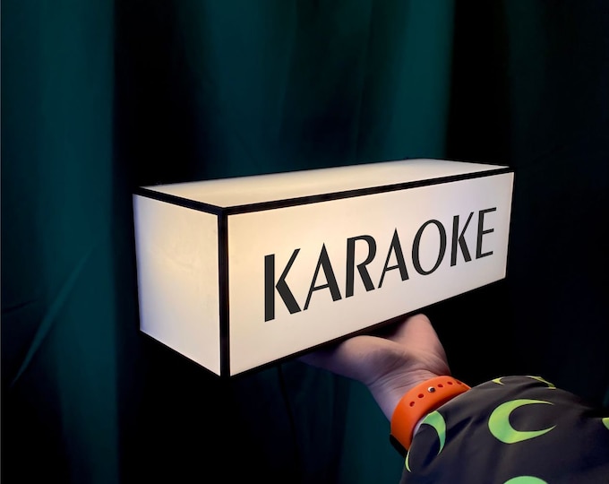 Karaoke Sign |  Small Table And Wall Lamp | USB Powered Light Sign