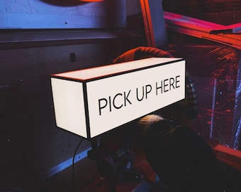 Order Here Sign | Table and Wall Light Box | Sign for Business