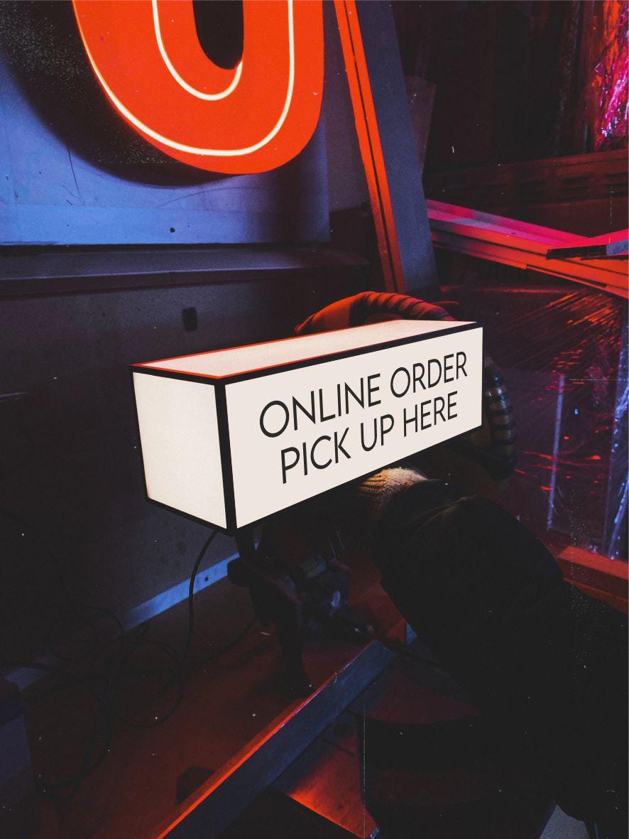 Led Pick up and Order Here Signs - Etsy