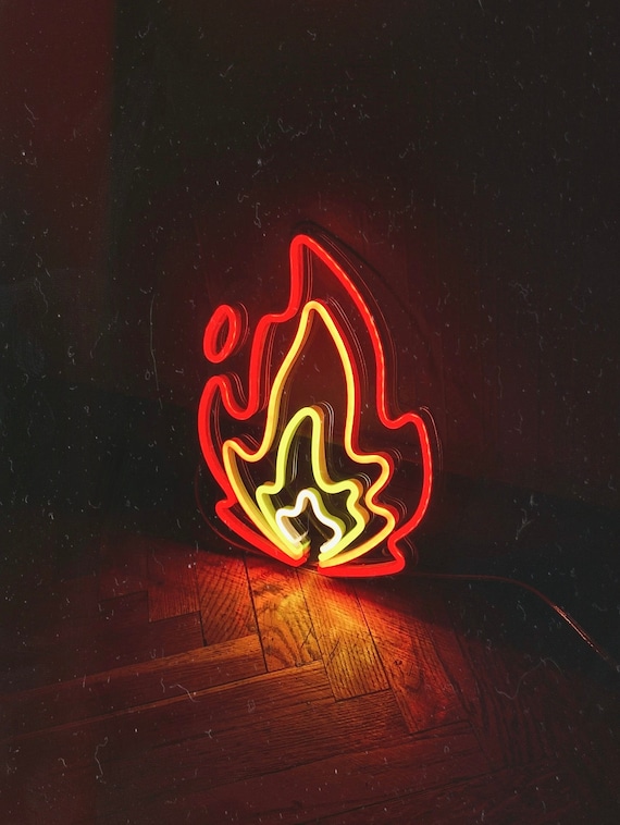 Neon flame light deals
