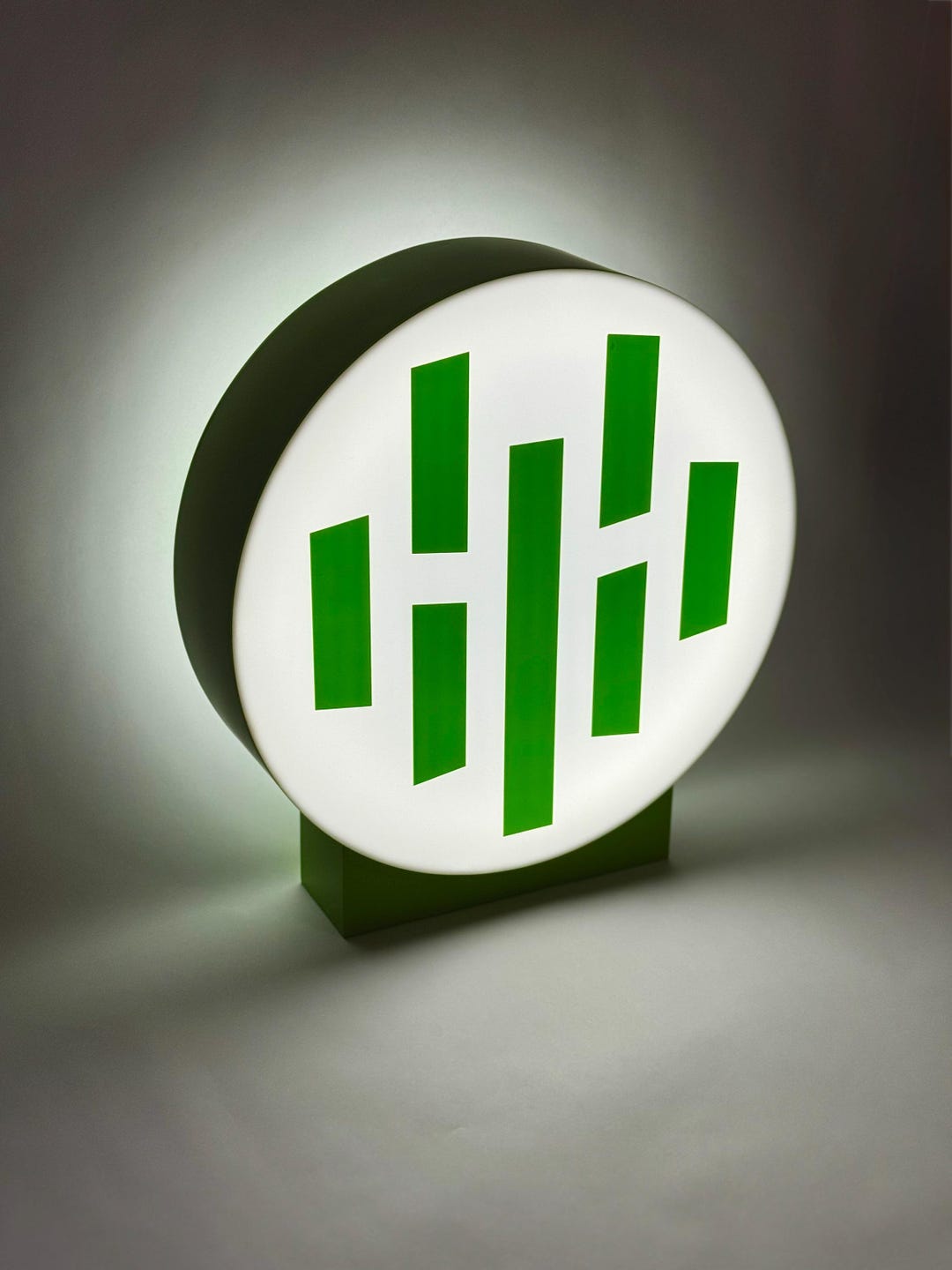 Custom Logo LED Light Box | Round Logo Sign | Premium Business Lightbox ...