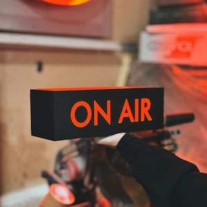 ON AIR Sign – Studio Light Box for Recording, Streaming & Podcasts | Custom Studio Decor Sign