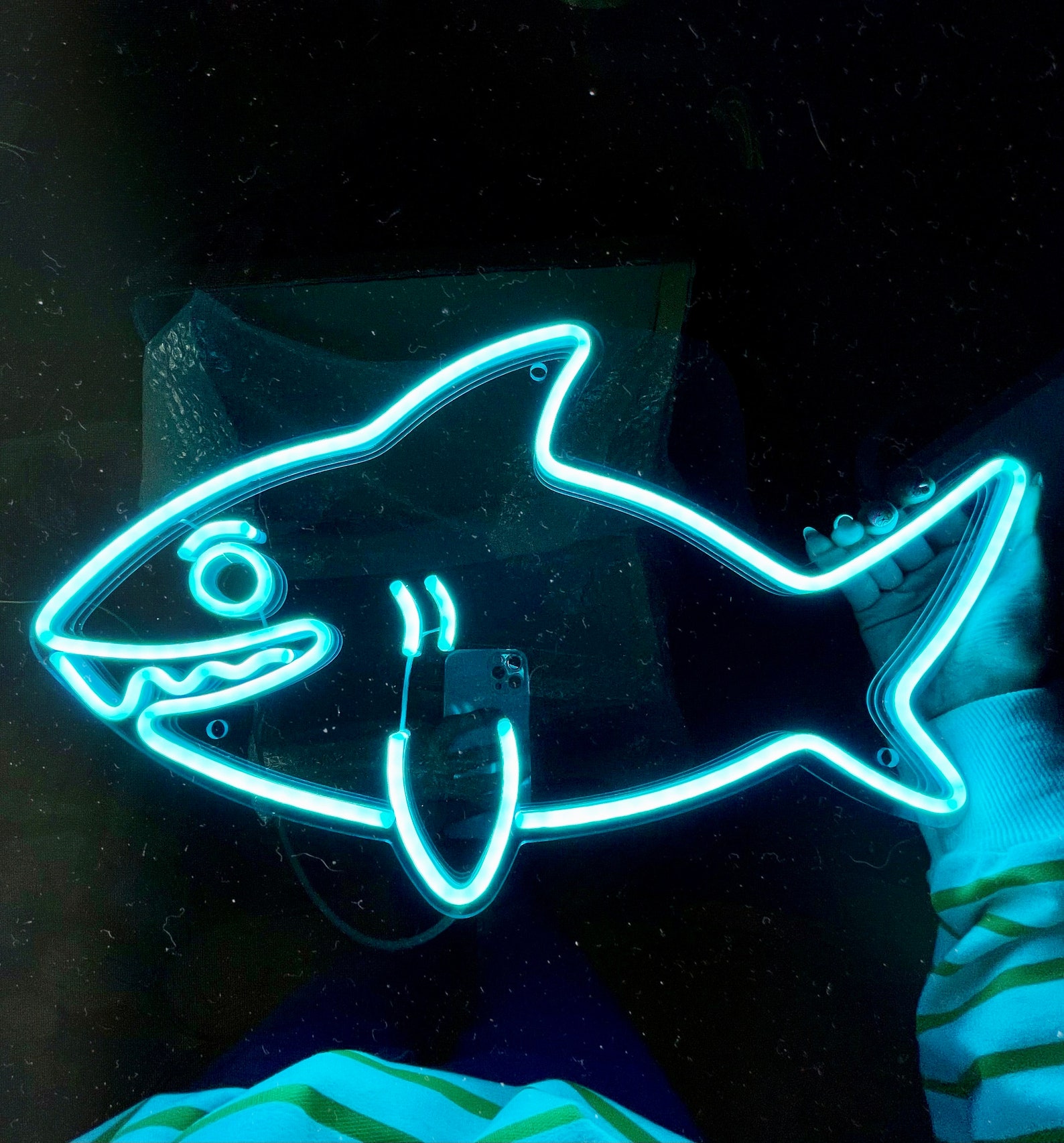 Shark Led Sign Baby Shark LED Neon Sign | Nautical Sign | Shark Home Decor - Choose ...
