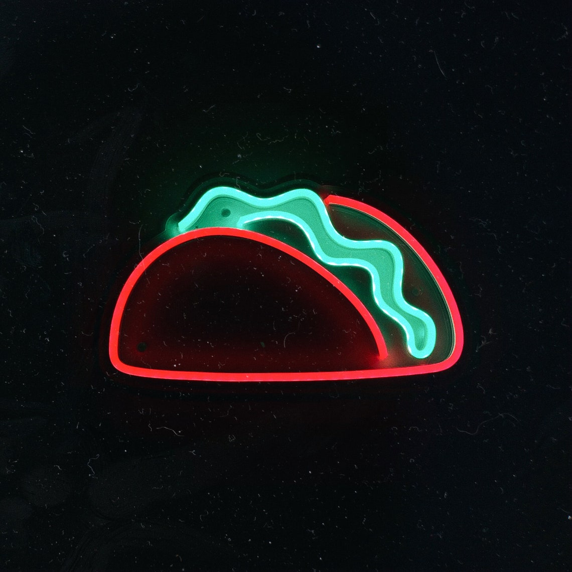 Taco Led Neon Sign Décoration murale au néon burrito LED | Etsy