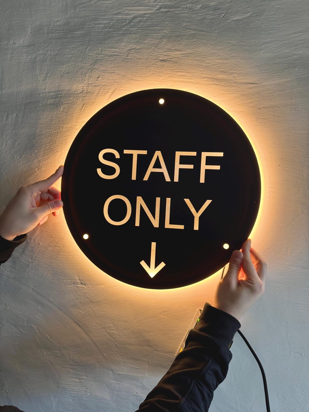 Backlighting Welcome Customized Acrylic Sign With LED Backlighting | Modern Business Office ...