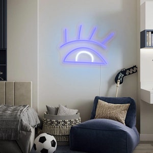 Auge LED Neon Schild | Home Decor - Wählen Sie Ihre Größe, Farbe und kontrollieren Sie Ihre Helligkeit!