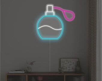 Neon Perfume Bottle Light Sign for Modern Home Decor | Aesthetic LED Wall Art for Bedroom | Vanity Room | Beauty Studio | Stylish Gift Idea