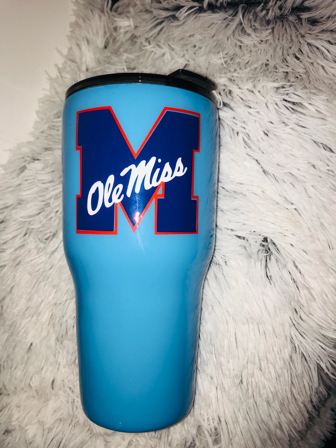ole miss powder blue nike polo