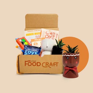 Ceramic Planter Kit | DIY Kit | Home Decor | Hobby and Craft Gifts | Paint Your Ceramic