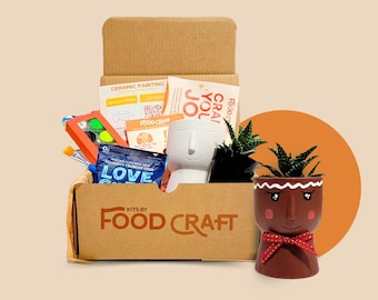 Ceramic Planter Kit | DIY Kit | Home Decor | Hobby and Craft Gifts | Paint Your Ceramic
