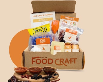 Hot Sauce Making Kit | Mexican Chili Dried Peppers | DIY Kit | Smoked Jalapeño | Mango Costeño | Birthday Gift | Easy and Beginner Friendly