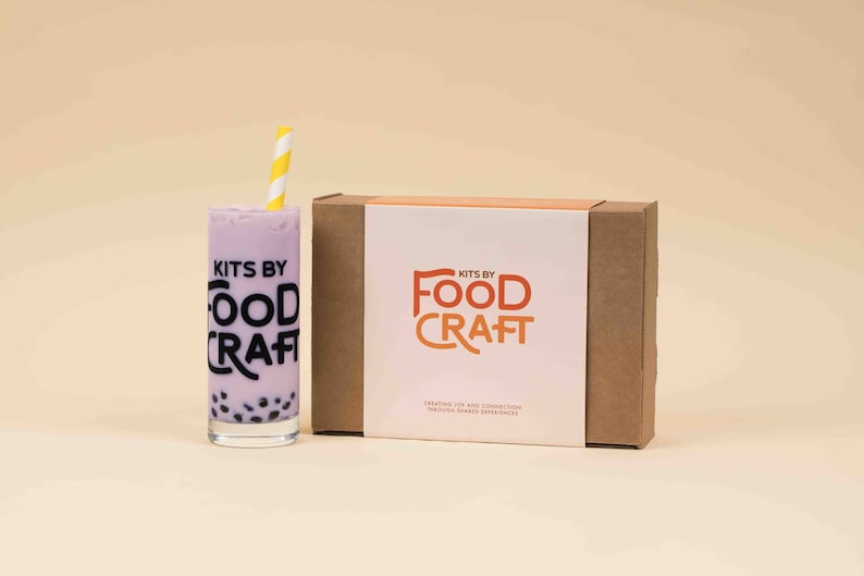 Premium Taro Bubble Tea Kit DIY Boba Milk Tea Kit 5 Etsy