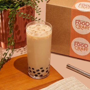 Classic Brown Sugar Bubble Tea Kit | DIY Boba Tea Kit | 5 Servings | Birthday Gift | Assam & Chai | Vegan Friendly