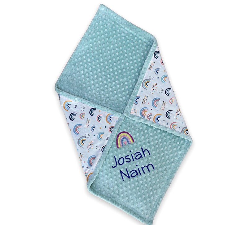 Personalized Baby Blanket Rainbow Baby Blanket Custom Baby Etsy