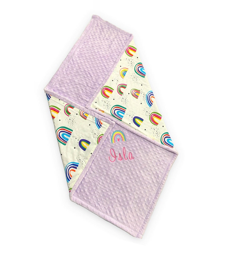 Personalized Baby Blanket Rainbow Baby Blanket Custom Baby Etsy