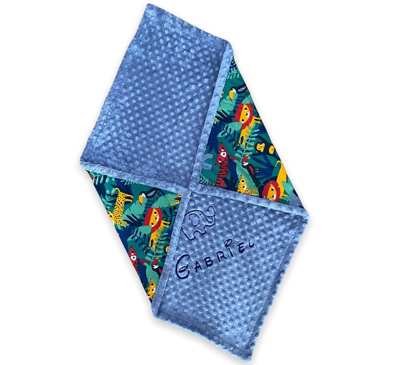 Personalized Baby Blanket Safari Baby Blanket Custom Baby Etsy