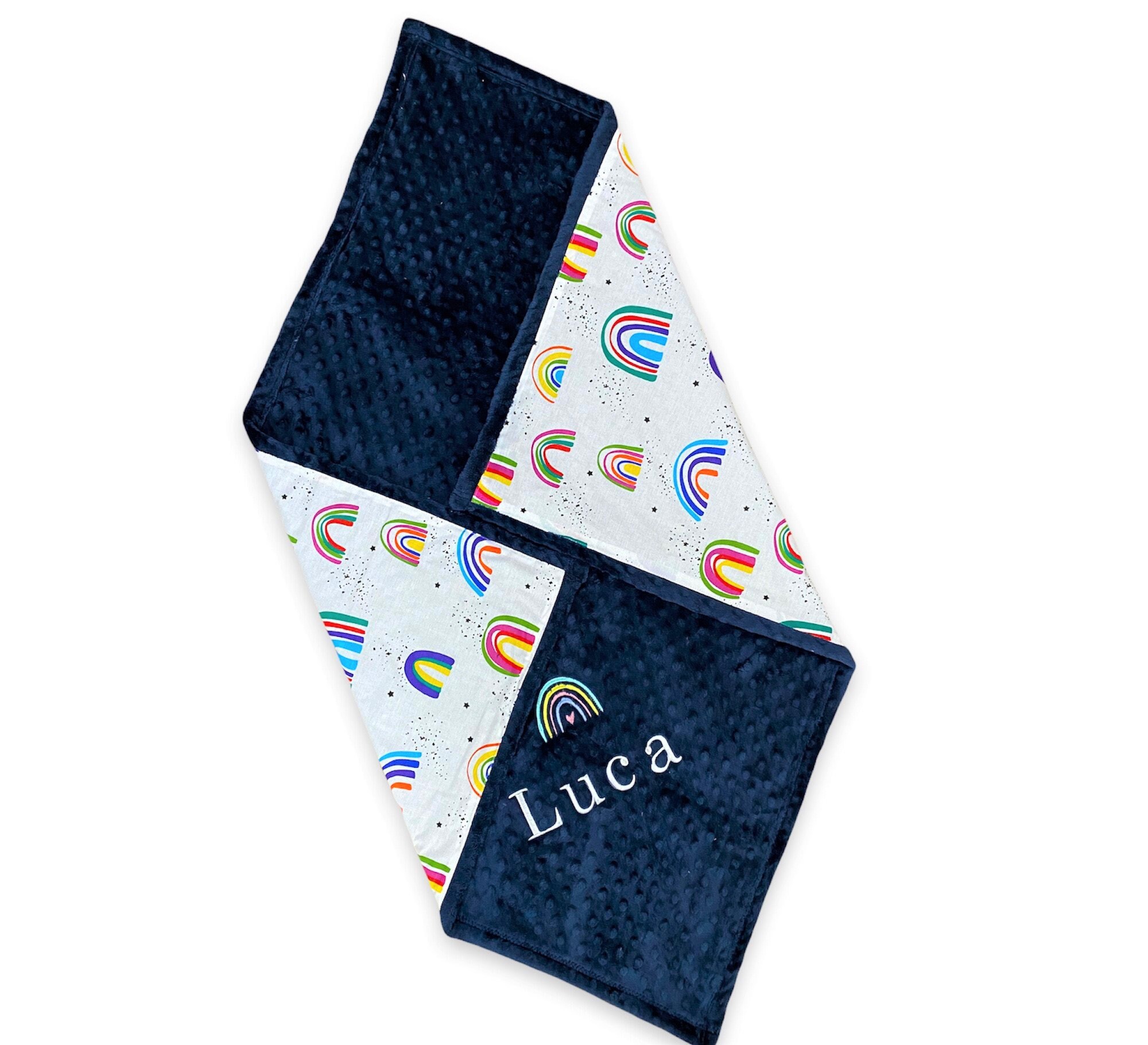 Personalized Baby Blanket Rainbow Baby Blanket Custom Baby Etsy