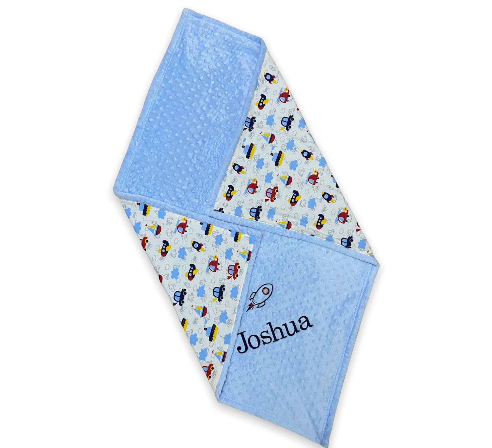 Personalized Baby Blanket Car Baby Blanket Custom Baby Etsy