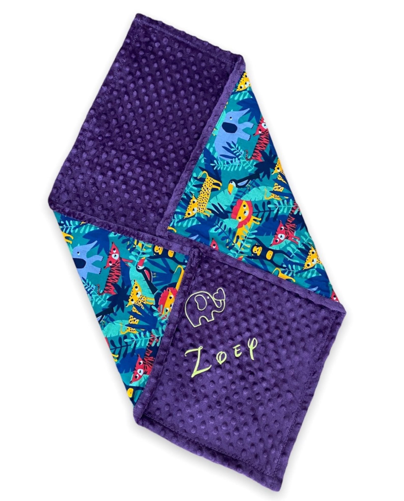 Personalized Baby Blanket Safari Baby Blanket Custom Baby Etsy