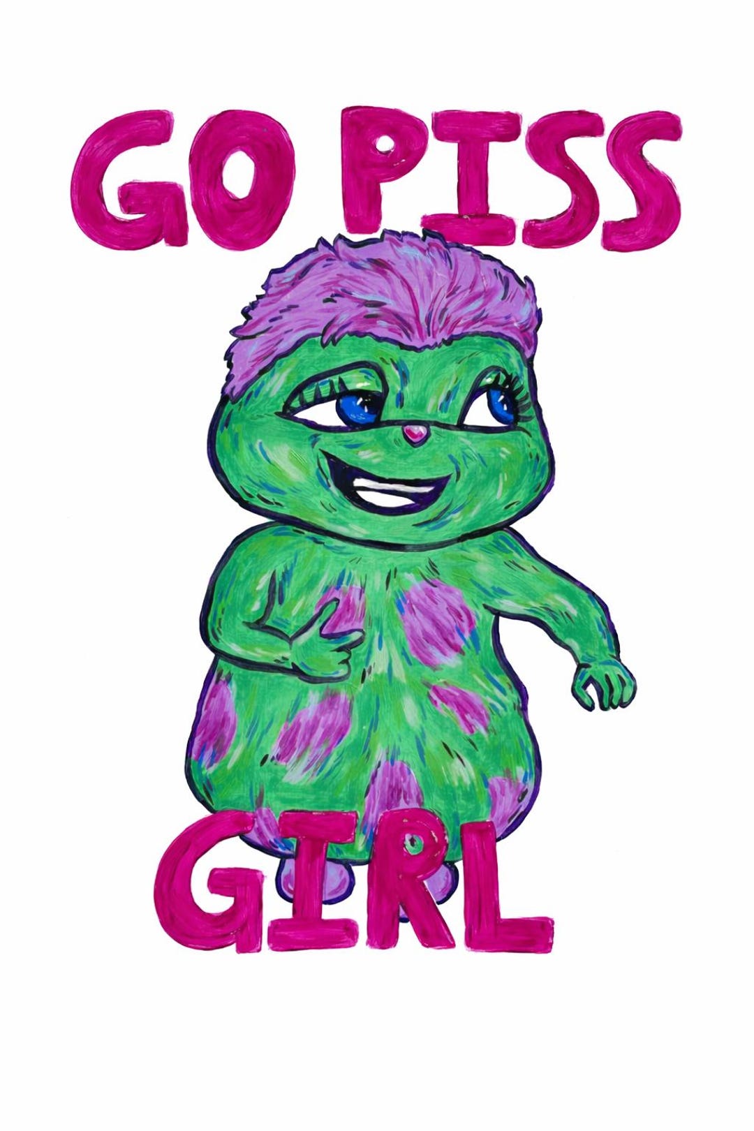 Meme de Bibble pintando A3 Barbie Fairytopia GO PISS GIRL meme colorido ...