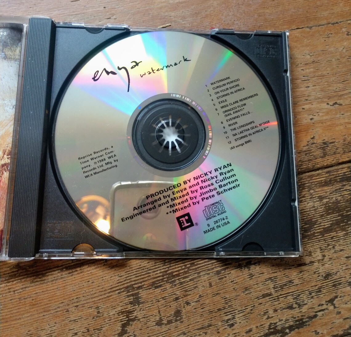 Enya Watermark CD 1988 WEA Records | Etsy