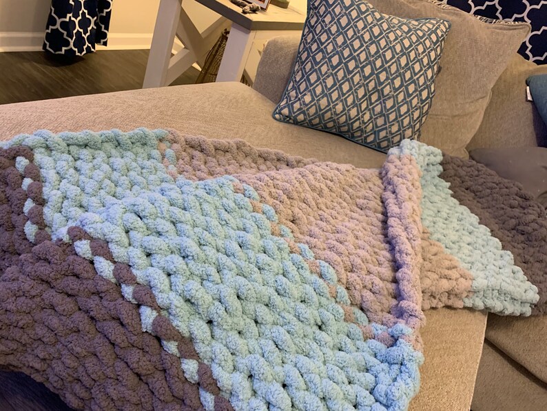 Chunky Knit Blankets Etsy
