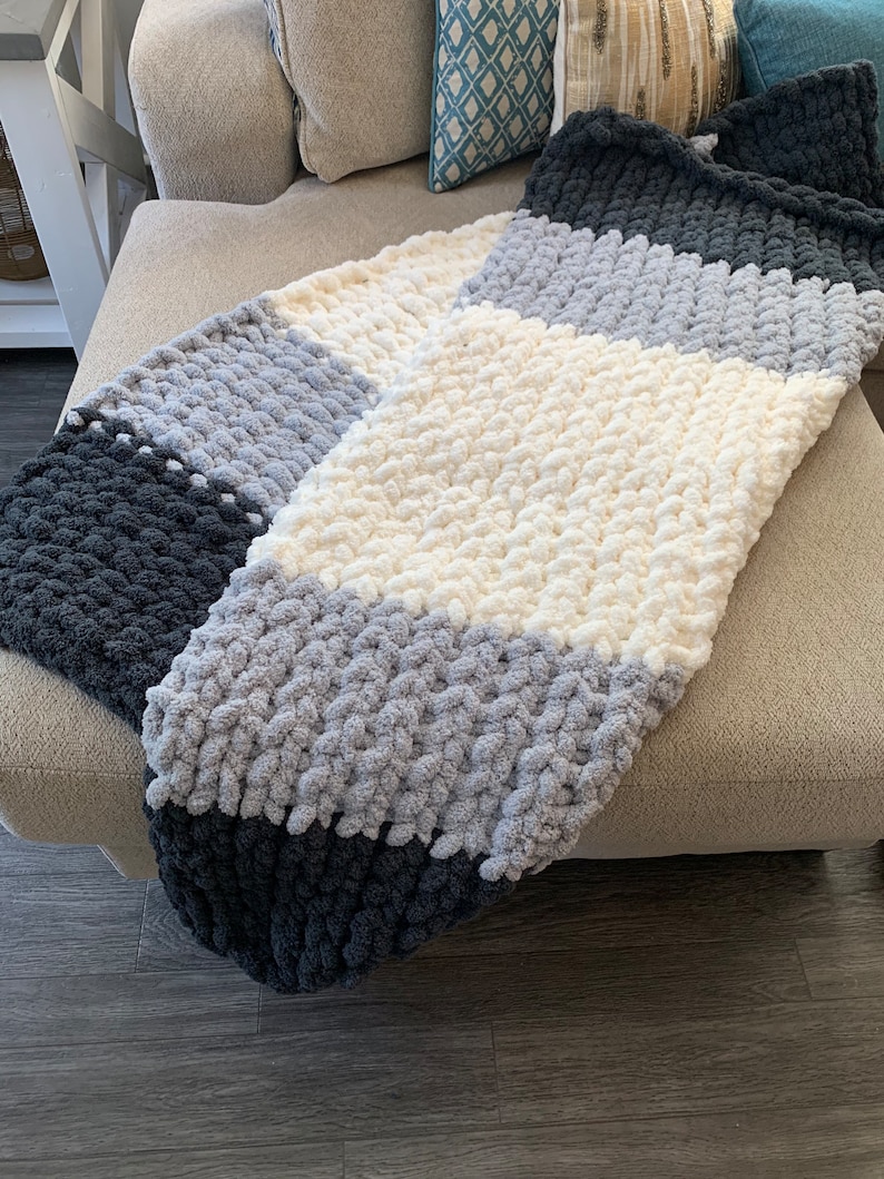 Chunky Knit Blankets Etsy