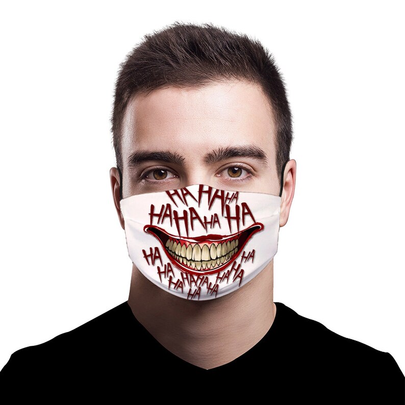 Joker face maskJoker maskFace maskFace mask with filter Etsy