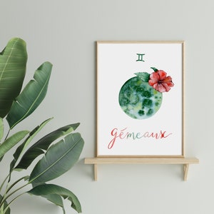 GEMINI Print - zodiac sign