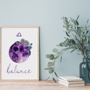 Print BALANCE - zodiac sign