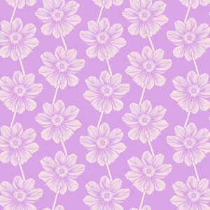NEU - Indelible von Anna Maria Textiles für Northcott - Verkauft von 1/2 Yards -Anenome -Flieder