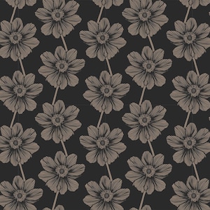 NEU - Indelible von Anna Maria Textiles für Northcott - Verkauft per 1/2 Yards - Anenome - Silvertone