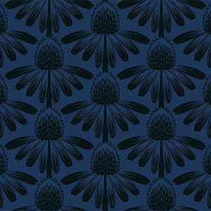 NEU - Indelible von Anna Maria Textiles für Northcott - Verkauft von 1/2 Yards - Sonnenhut - Nacht
